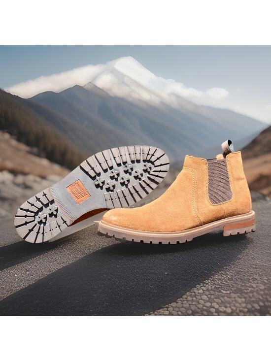 Johnston & Murphy Barrett Chelsea Boots Tan Oiled Suede TRUFOAM Men’s Size 10.5M main image 13